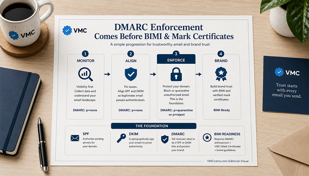 What Is DMARC? Why Enforcement Comes Before BIMI and Mark Certificates